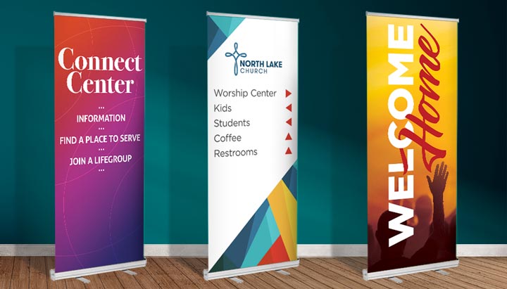 Retractable Church Banner Examples