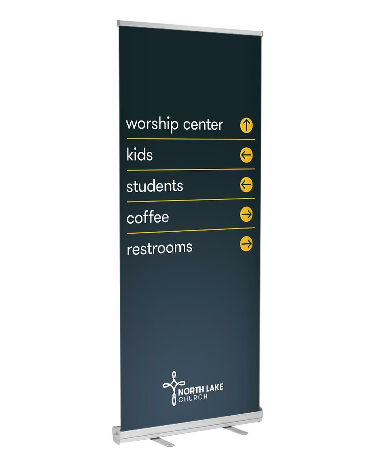 Directional signs for churches