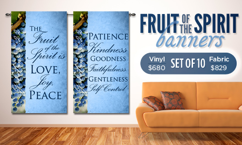 Fruit of the spirit celebration banners