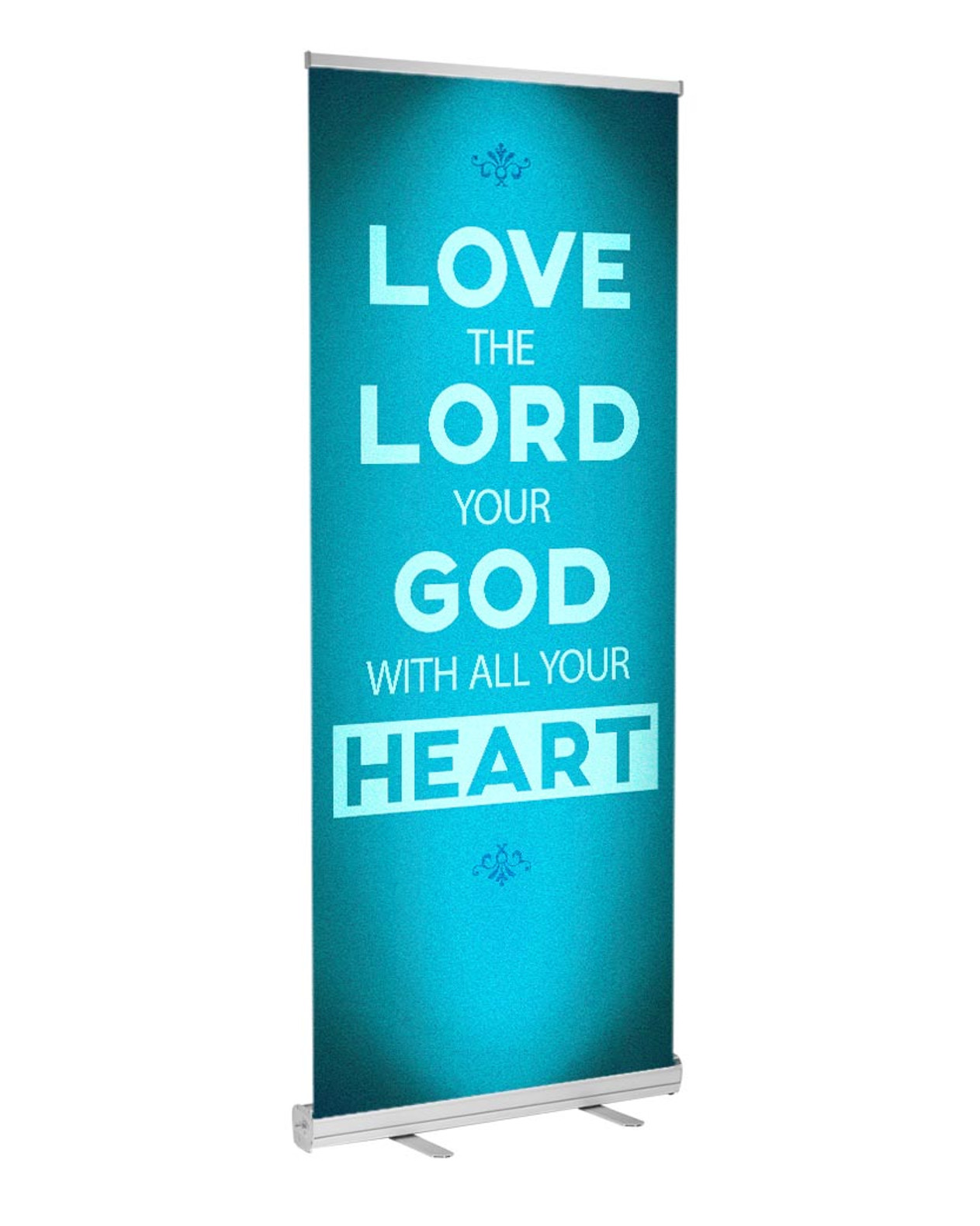 Love roll up banner