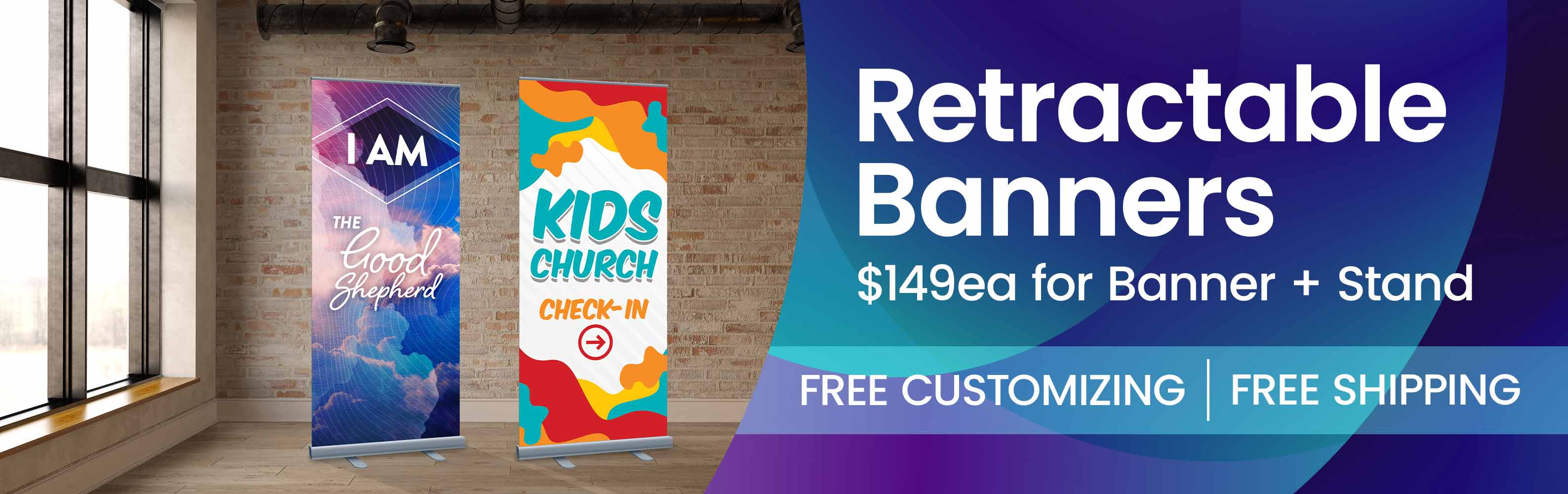 Retractable Banners for churches