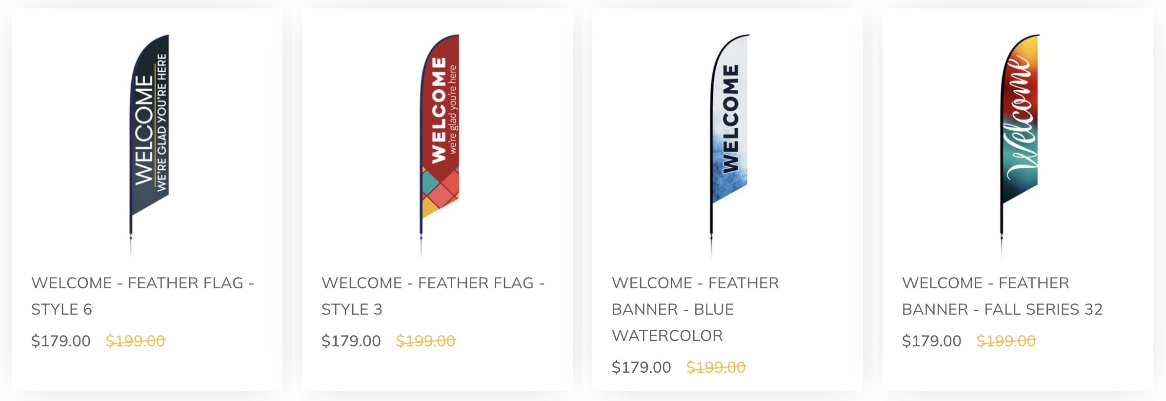 Church feather flag designs