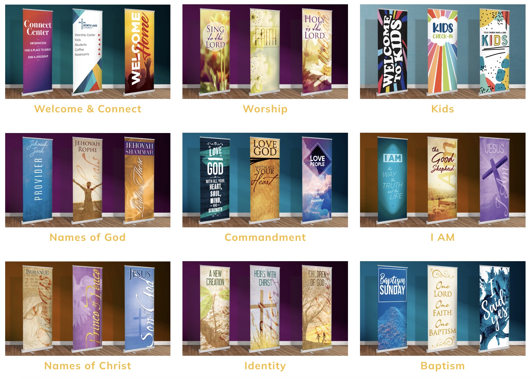 Retractable Banners for churches