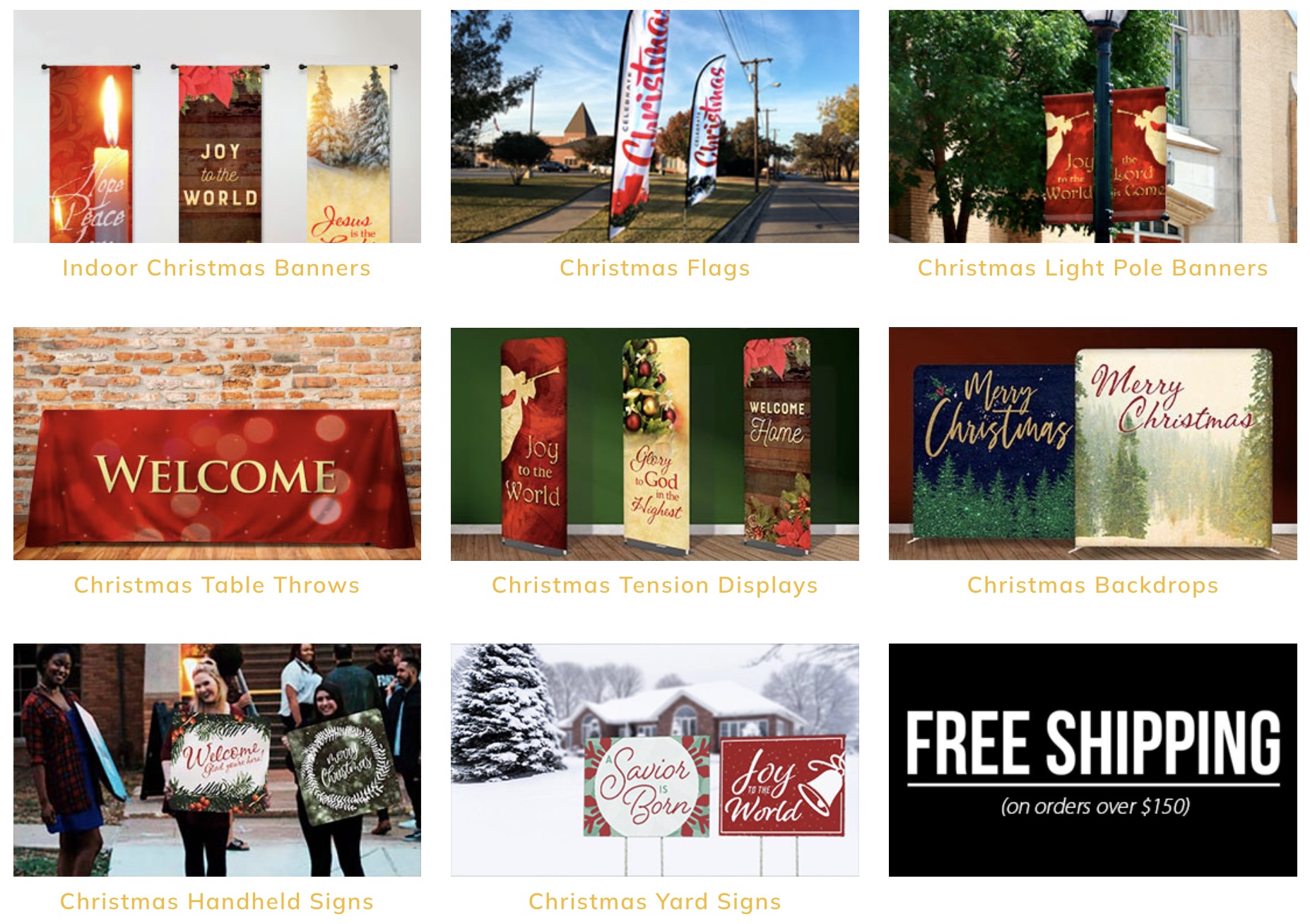 Christmas Banner Catalog