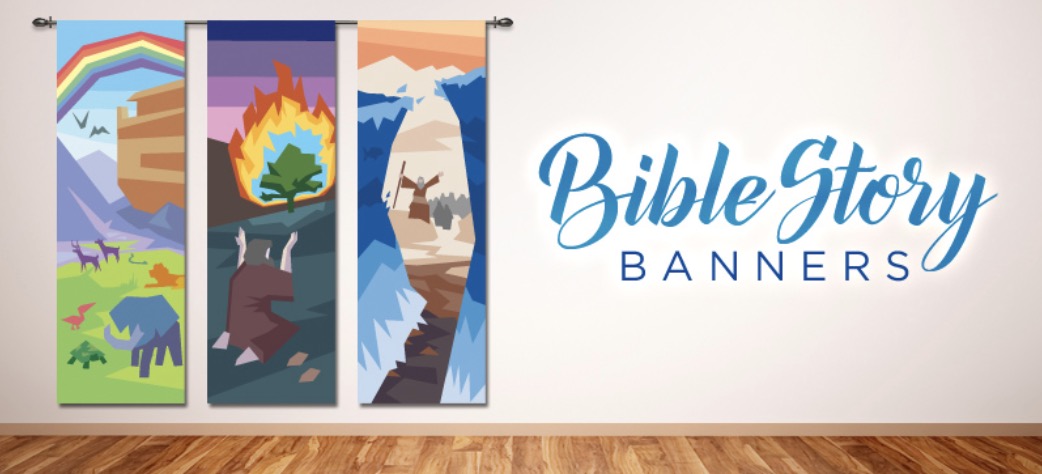 Bible story banners for kids ministry