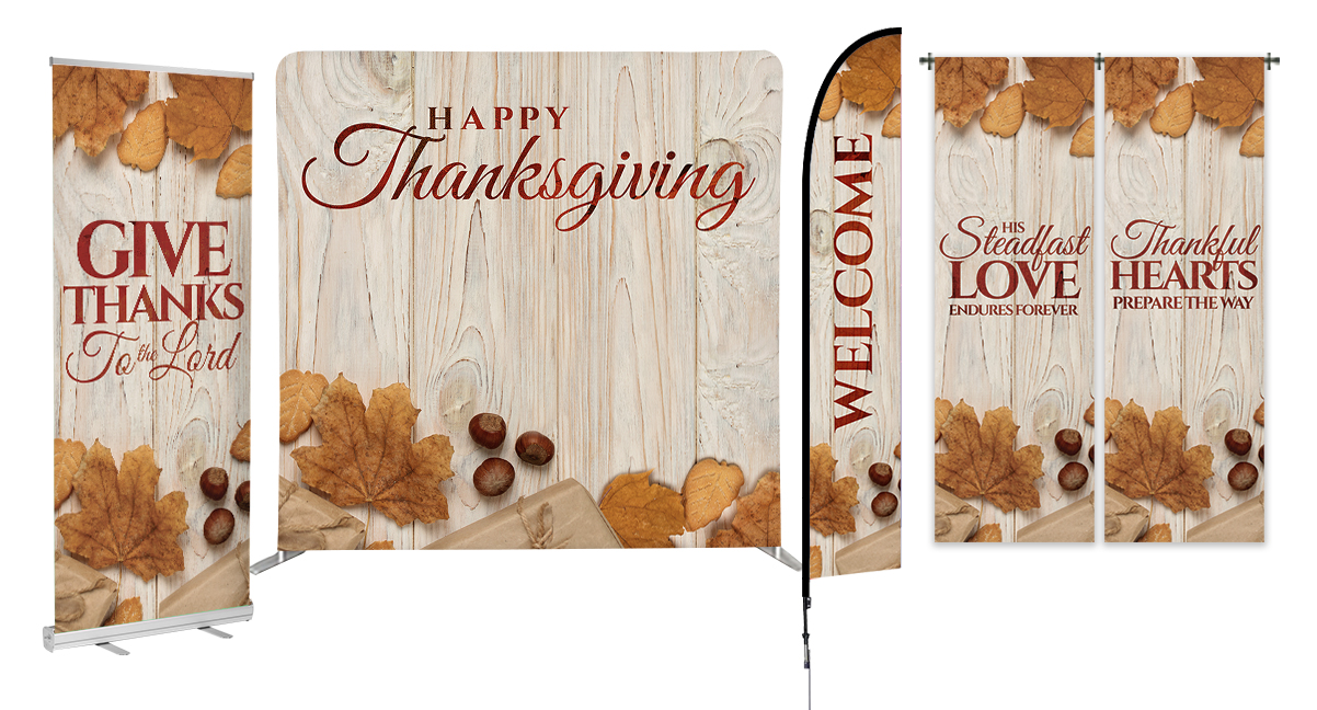 Thanksgiving welcome signs for churches